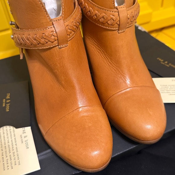 rag & bone Tan Leather Ankle Boots - Picture 9 of 16